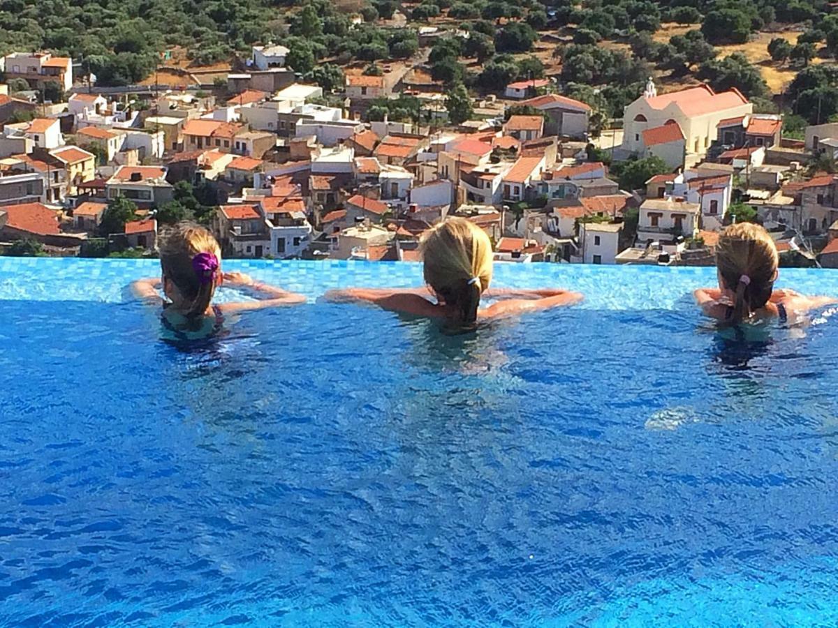 Villa Estee, Luxury Villa With Private Infinity Pool And Jacuzzi Elounda Exterior foto