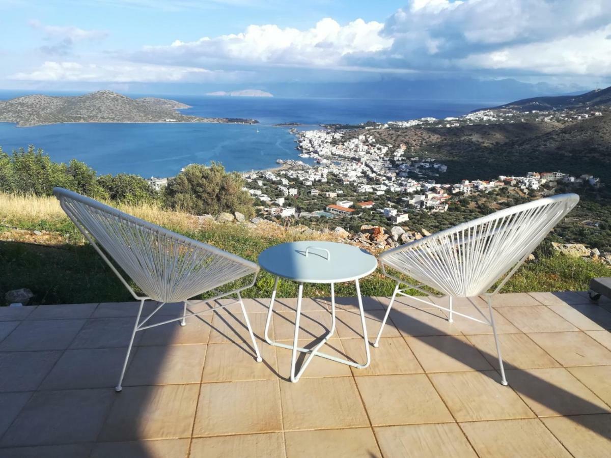 Villa Estee, Luxury Villa With Private Infinity Pool And Jacuzzi Elounda Exterior foto
